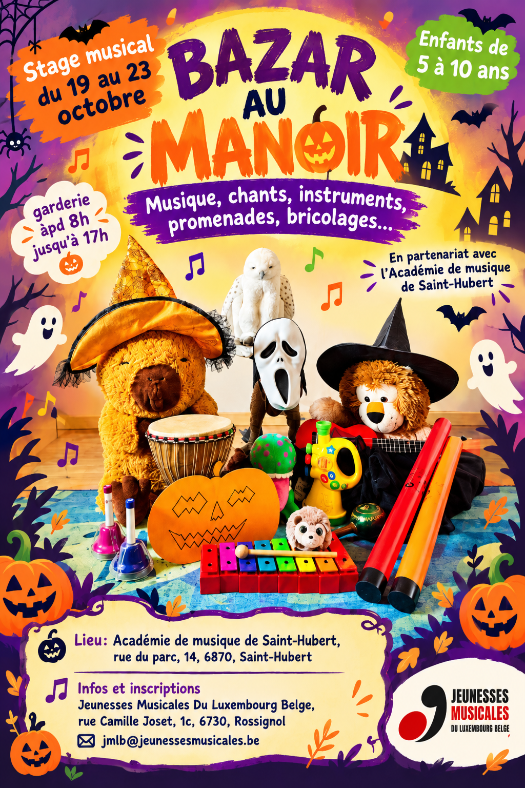 Affiche du stage Bazar au Manoir à Saint-Hubert